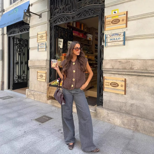 Gilet Maille Épaisse