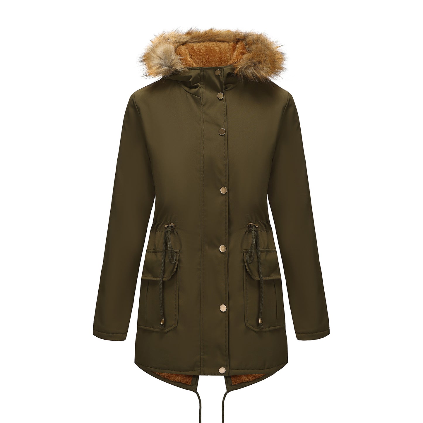 Manteau Matelassé Mi-Long Femme