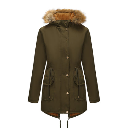 Manteau Matelassé Mi-Long Femme