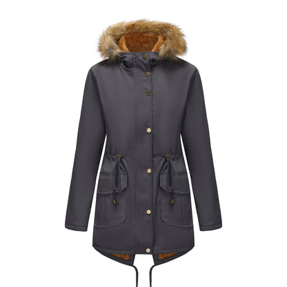 Manteau Matelassé Mi-Long Femme