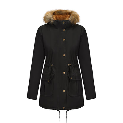 Manteau Matelassé Mi-Long Femme