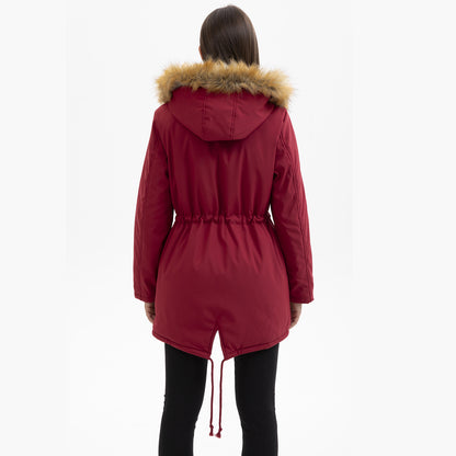 Manteau Matelassé Mi-Long Femme